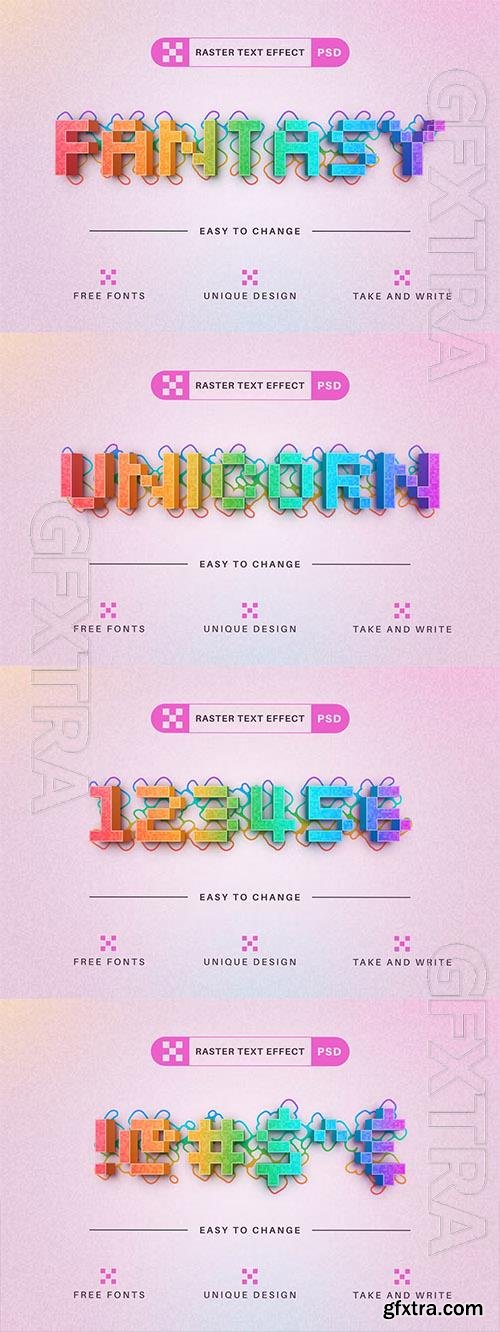 PSD Fantasy - Editable Text Effect, Font Style