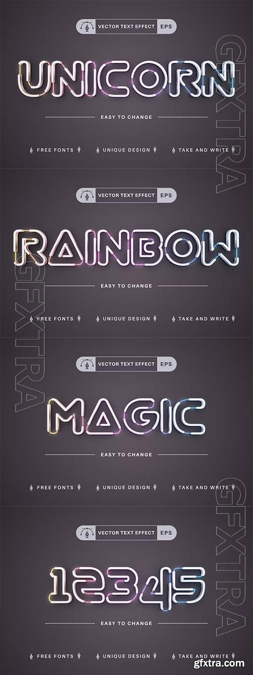 Flash Unicorn - Editable Text Effect, Font Style Flash Unicorn - Editable Text Effect, Font Style