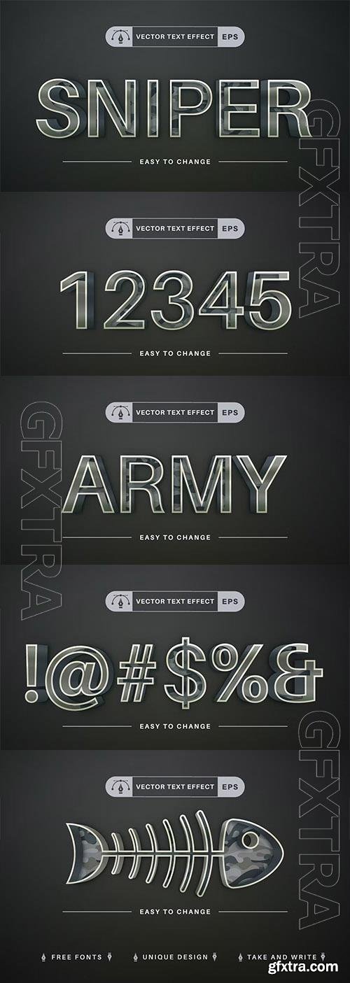 Uniform Sticker - Editable Text Effect, Font Style