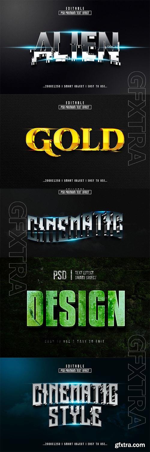 Psd style text effect editable set vol 88 Psd style text effect editable set vol 88