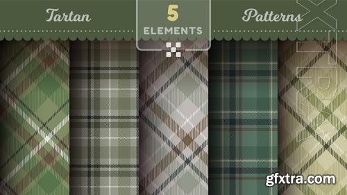 Vector military tartan seamless patterns merry christmas texture checkered scottish fabric vol 2