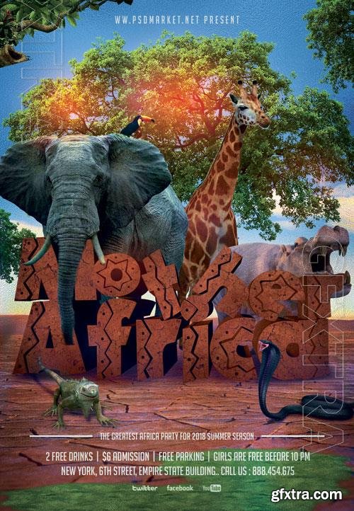 Psd fllyer mother africa template design Psd fllyer mother africa template design