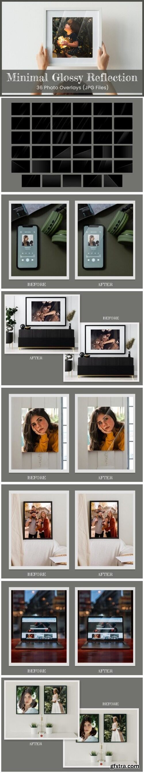 36 Minimal Glossy Reflection Photoshop