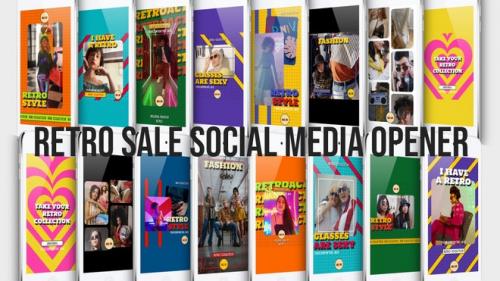 MotionArray - 16 Retro Sale Social Media Opener - 1022559