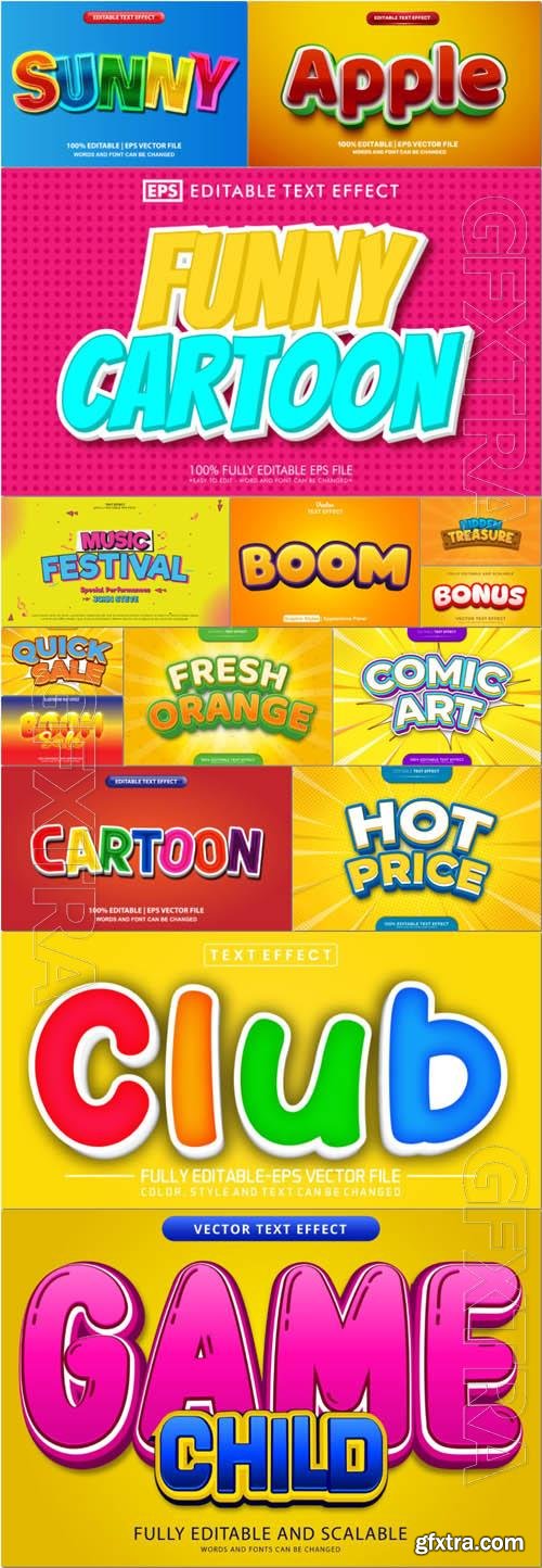 Vector 3d text editable, text effect font vol 10 Vector 3d text editable, text effect font vol 10