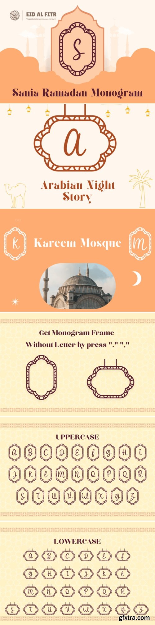 Sania Ramadan Monogram Font