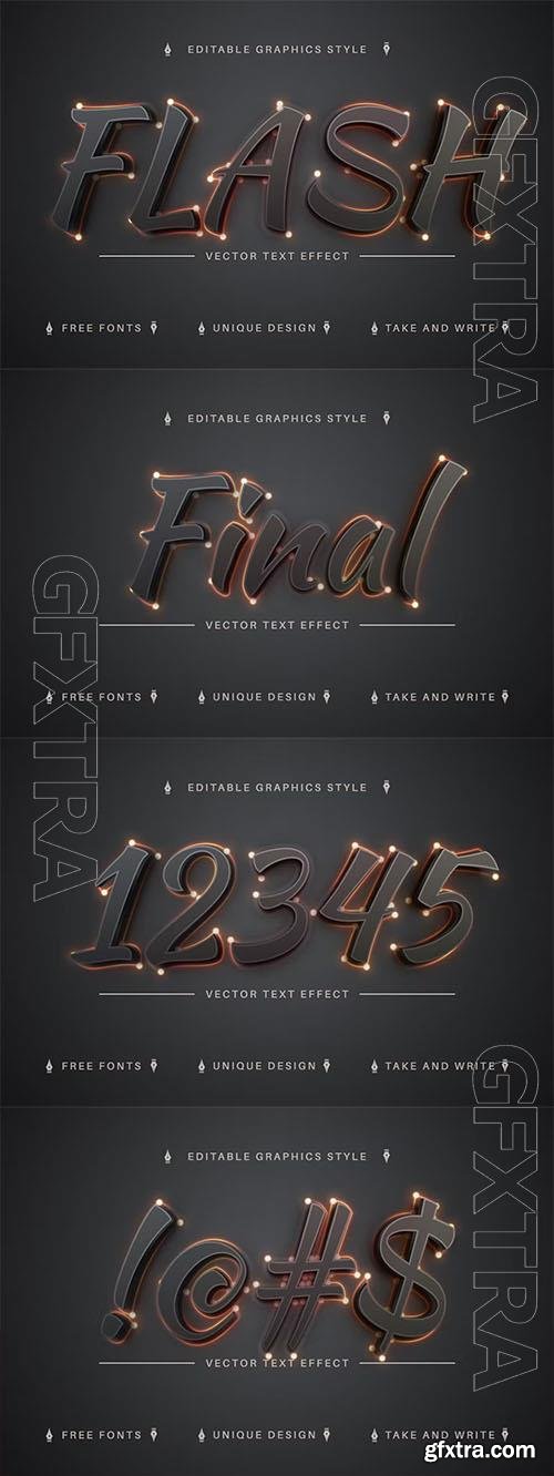 Dark Sparks - editable text effect, font style Dark Sparks - editable text effect, font style