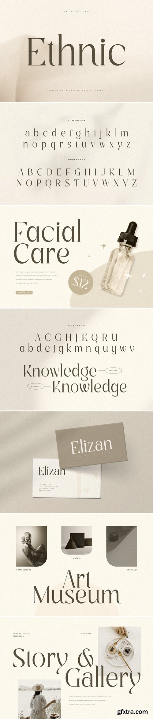Ethnic - Luxury Modern Beauty Serif Font