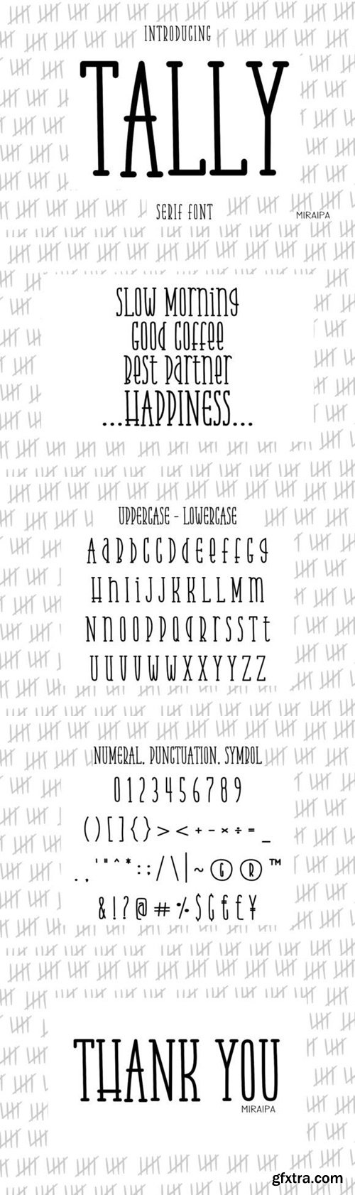 Tally Font