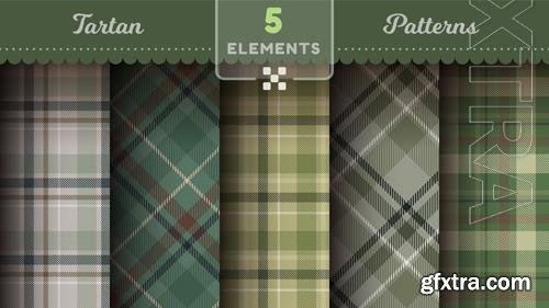 Vector military tartan seamless patterns merry christmas texture checkered scottish fabric