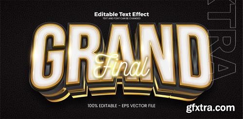Vector grand final editable text effect in modern trend style Vector grand final editable text effect in modern trend style