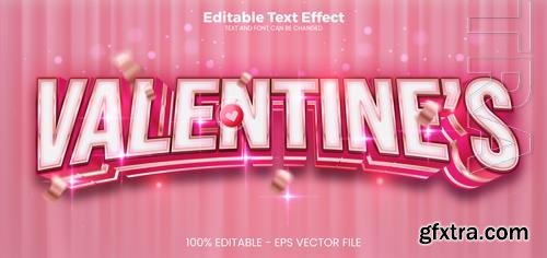 Vector valentines editable text effect 3d text effect template Vector valentines editable text effect 3d text effect template