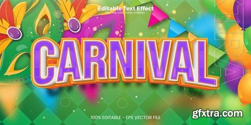 Vector carnival editable text effect in modern trend style Vector carnival editable text effect in modern trend style