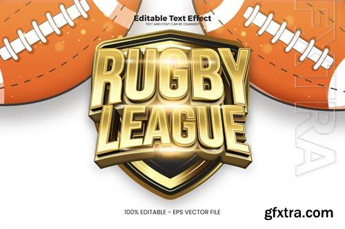 Vector rugby league editable text effect in modern trend style Vector rugby league editable text effect in modern trend style