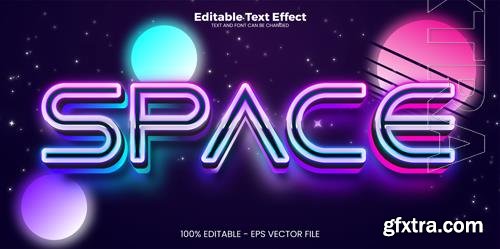 Vector space editable text effect in modern trend style Vector space editable text effect in modern trend style