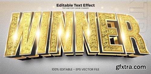 Vector winner editable text effect in modern trend style vol 2 Vector winner editable text effect in modern trend style vol 2