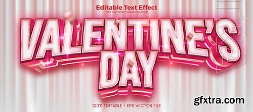 Vector valentines day editable text effect 3d text effect template Vector valentines day editable text effect 3d text effect template