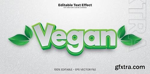Vector vegan editable text effect in modern trend style Vector vegan editable text effect in modern trend style