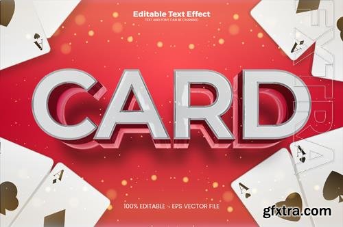 Vector card editable text effect in modern trend style Vector card editable text effect in modern trend style