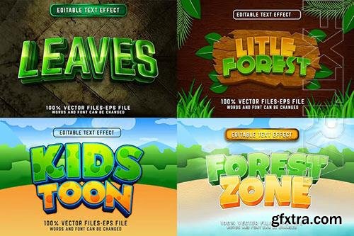 Set of Nature Editable Text Effect Set of Nature Editable Text Effect