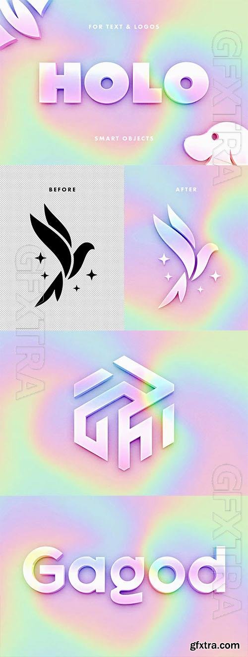 Holographic Text Effect Holographic Text Effect