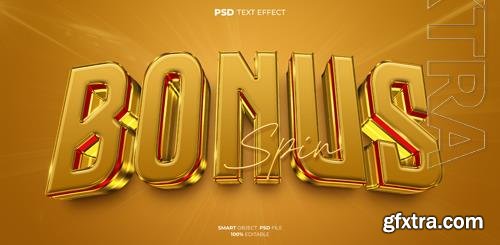 Bonus psd 3d text effect Bonus psd 3d text effect