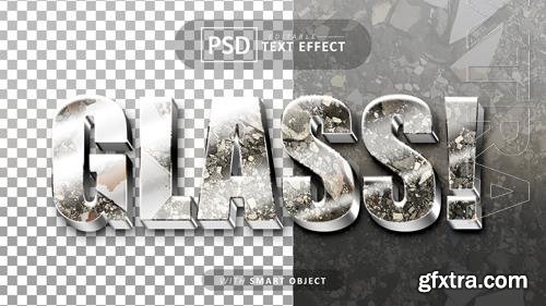 Glass 3d psd text effect editable Glass 3d psd text effect editable