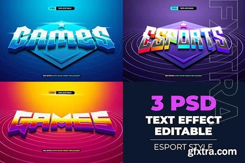 Editable text effect for Rainbow Esport games Editable text effect for Rainbow Esport games