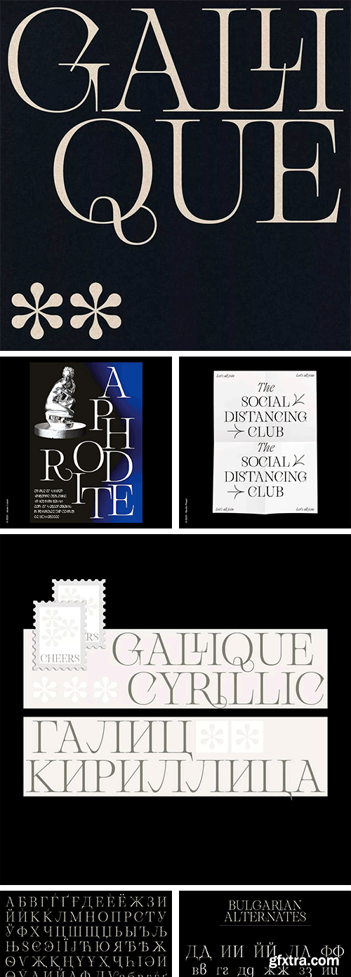 Gallique Typeface Gallique Typeface