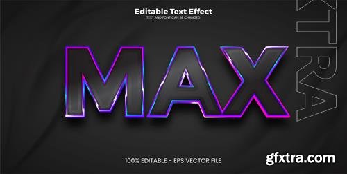 Vector max editable text effect in modern trend style Vector max editable text effect in modern trend style