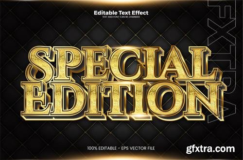 Vector special edition editable text effect in modern trend style Vector special edition editable text effect in modern trend style