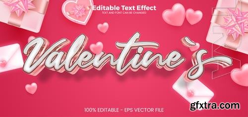 Vector valentines editable text effect 3d text effect template Vector valentines editable text effect 3d text effect template