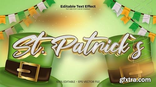 Vector st patricks editable text effect in modern trend Vector st patricks editable text effect in modern trend