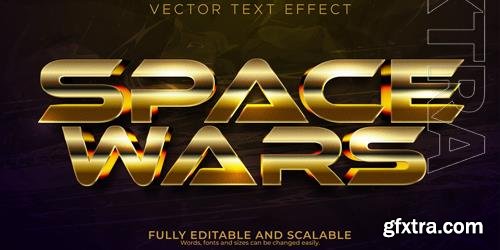Vector war text effect editable metallic and shiny text style Vector war text effect editable metallic and shiny text style