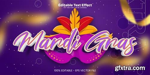 Vector mardi gras editable text effect in modern trend style vol 2 Vector mardi gras editable text effect in modern trend style vol 2