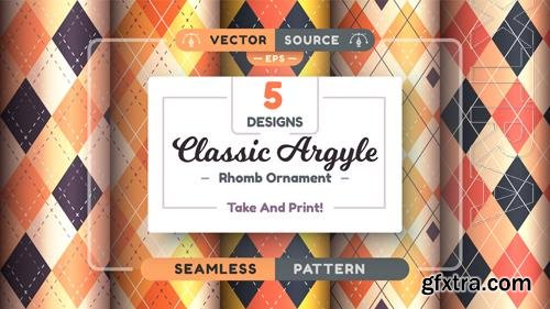 Vector halloween argyle seamless patterns square background textile texture rhomb scottish fabric Vector halloween argyle seamless patterns square background textile texture rhomb scottish fabric