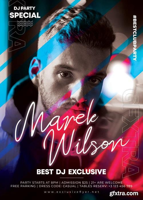 Psd Flyer featuring guest dj design templates Psd Flyer featuring guest dj design templates