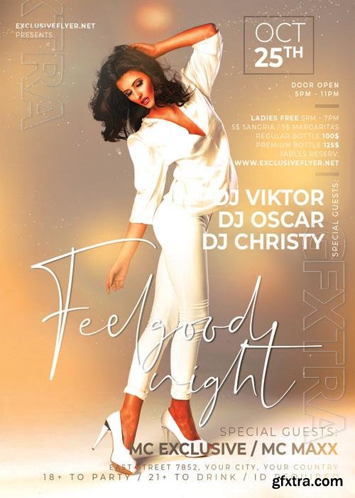 Psd Flyer feelgood night design templates Psd Flyer feelgood night design templates
