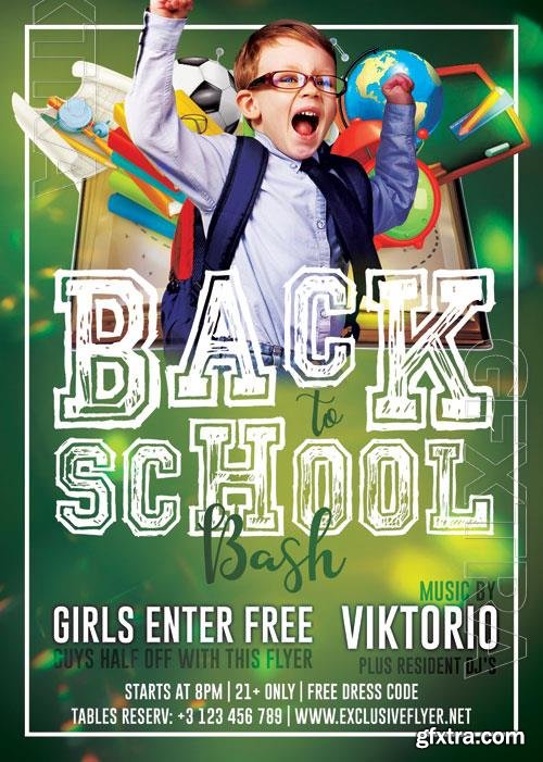 Psd Flyer back to school bash design templates Psd Flyer back to school bash design templates