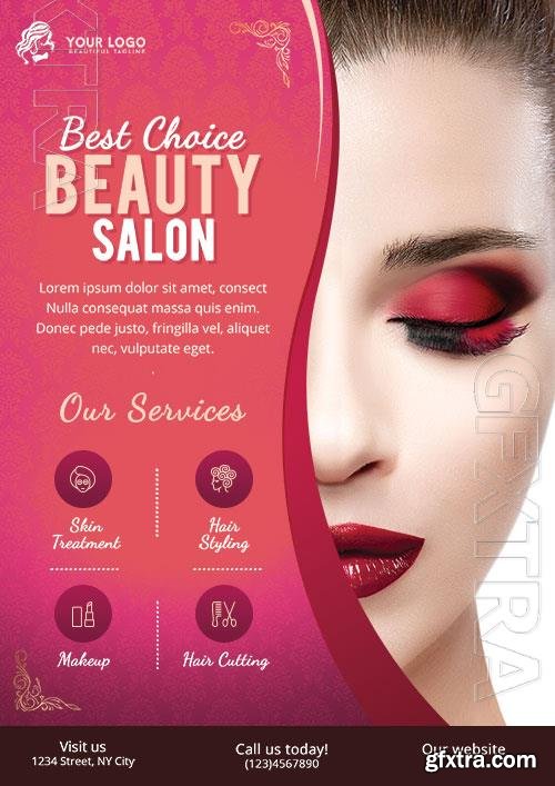 Psd Flyer Beauty Salon design templates Psd Flyer Beauty Salon design templates