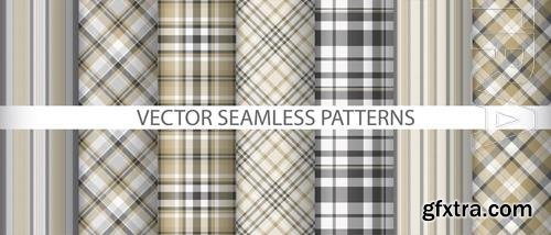 Vector set fabric plaid background vector tartan seamless texture pattern textile check Vector set fabric plaid background vector tartan seamless texture pattern textile check