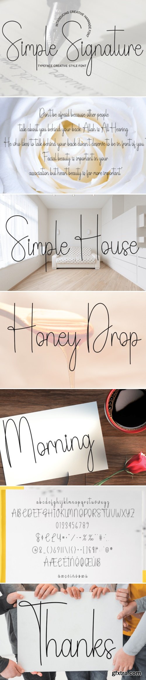 Simple Signature Font