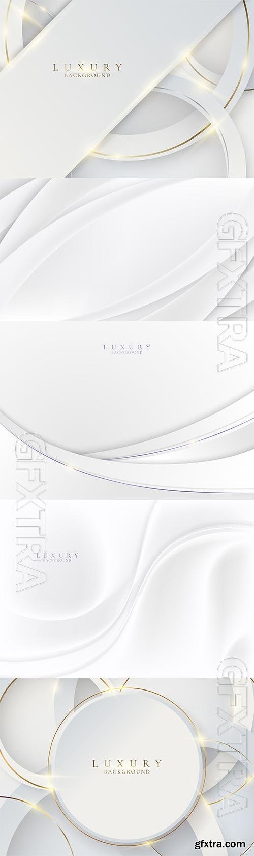 Vector abstract 3d elegant silver wave lines and lighting effect on white background Vector abstract 3d elegant silver wave lines and lighting effect on white background