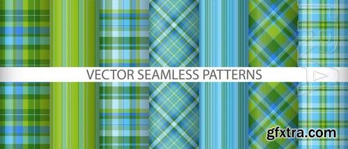 Vector set tartan background texture check pattern fabric textile plaid vector seamless Vector set tartan background texture check pattern fabric textile plaid vector seamless