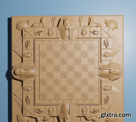 Egyptian Chessboard – 3D Print Model