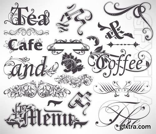 Vector scroll backdrop victorian wallpaper panel