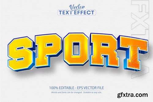 Sport - Editable Text Effect, Cartoon Font Style