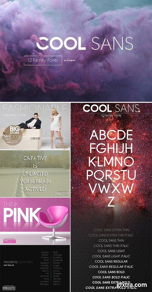 Cool Sans 12 Family Fonts