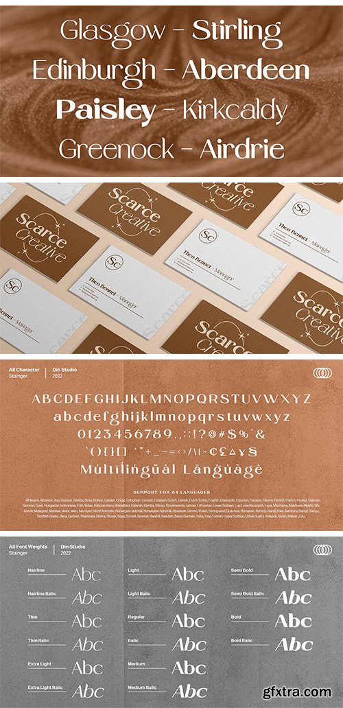 Stainger Font Family Stainger Font Family