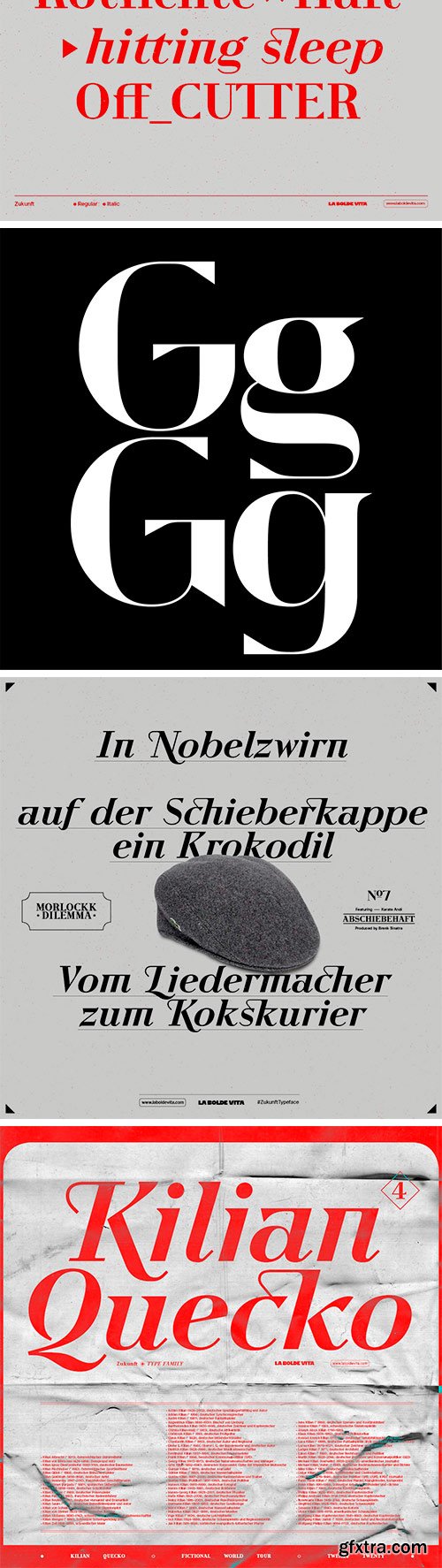 Zukunft Type Family Zukunft Type Family